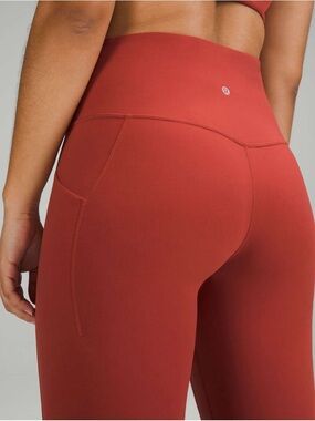 Lululemon Align High-Rise Pant with Pockets 25”, Cayenne, Size 10